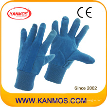 ПВХ Dotted Индустриальный синий Джерси Хлопок рука безопасности работы перчатки (41010)